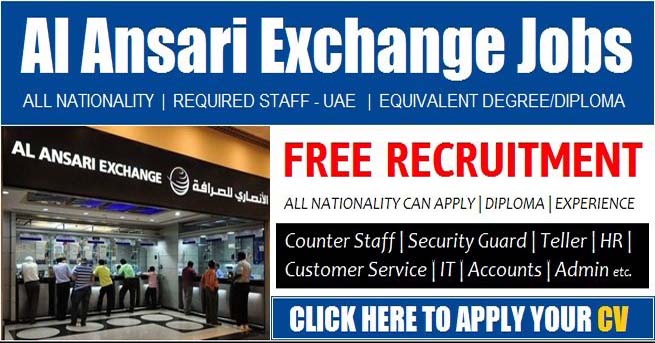 Al Ansari Exchange Careers Announced For All Nationalities