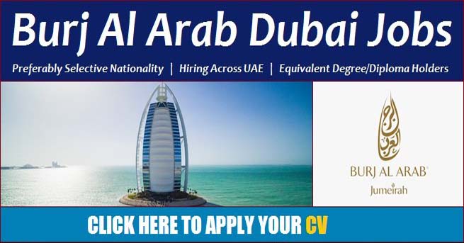 Burj Al Arab Careers 2020 & Hotel Job Vacancies in Dubai