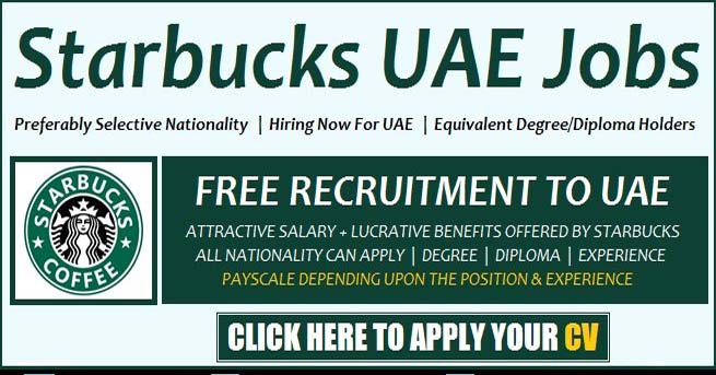 Starbucks Careers Dubai Fill Job Application Form Online